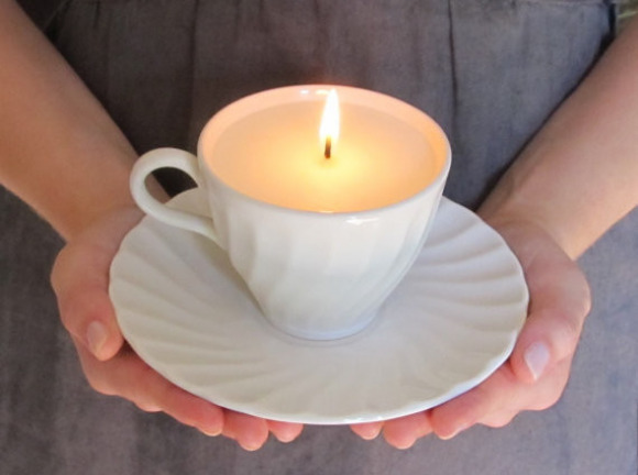 DIY Teacup Candles